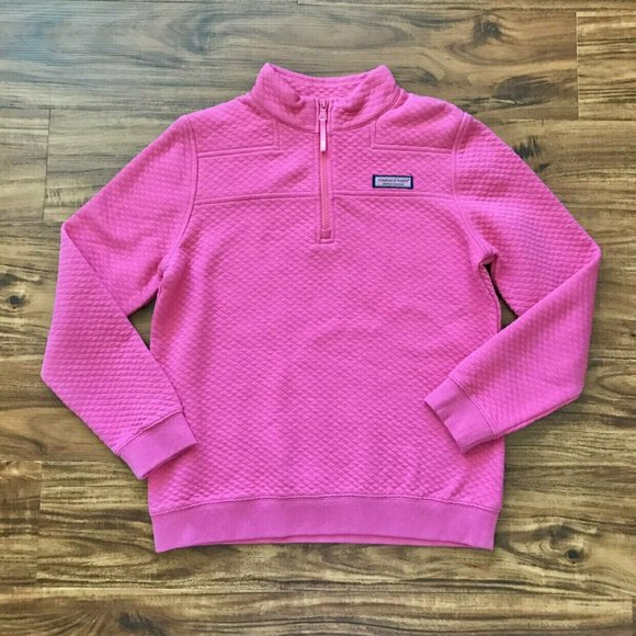 NWT Girls Vineyard Vines 1/4 Zippered Pullover Jacket - Picture 1 of 8